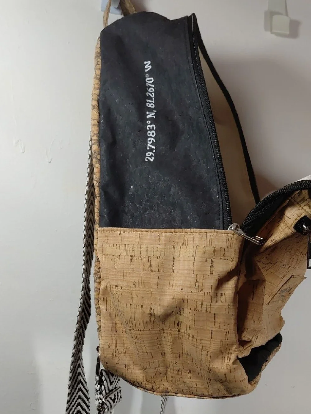 Inspired by Kork Black Two-Tone Med Backpack